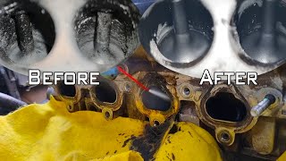 How to clean intake valves on DirectIndirect injection engines without using expensive tools [upl. by Rosdniw]