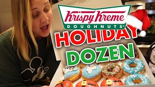 Trying the Holiday Dozen at Krispy Kreme [upl. by Deragon327]