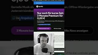 Spotify Premium kostenlos für 3 Monate Neukunden shorts [upl. by Neeka34]