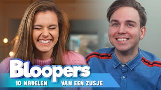 Ongeluk op set  NADELEN VAN EEN ZUSJE BLOOPERS [upl. by Birkle]