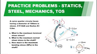 CE Past Board Exam  Curved Bar Problem [upl. by Acsehcnarf136]