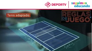 Tenis Adaptado  Reglas de Juego explicadas en un minuto  Material educativo [upl. by Josephson288]