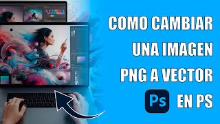 Como Cambiar un PNG a Vector en Photoshop [upl. by Halsy543]