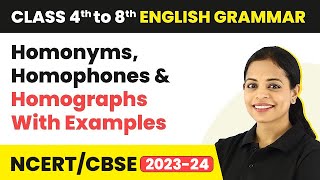 Homonyms Homophones amp Homographs With Examples  Class 4  8 English Grammar [upl. by Tessy]