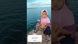 SabuntanTrip  LautDepanRumah  laut beautiful anak videoviral [upl. by Milt]