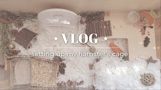 niteangel hamster cage setup🐹 [upl. by Onej]