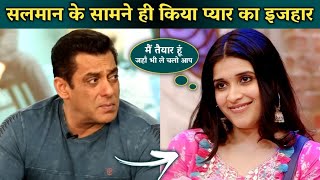 Mannara Chopra Express her LOVE infront of Salman Khan in Biggboss17 Weekend ka waar [upl. by Bobbette115]