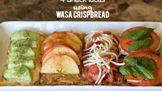 4 Easy Snack Ideas using Wasa Crispbread [upl. by Oiralih]