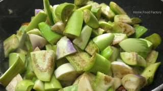 Karnataka special Dish quotBadanekai YennegaiquotBrinjal GravyPrepared by my Mom  Home Food Factory [upl. by Aral158]