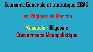 EGS 2BAC  Le Monopole  LOligopole et La Concurrence Monopolistique [upl. by Netsirk]