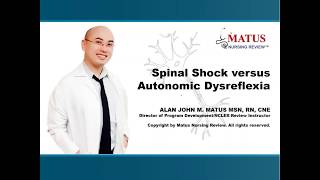 Spinal Shock versus Autonomic Dysreflexia NCLEX Quick Tips [upl. by Alyos707]