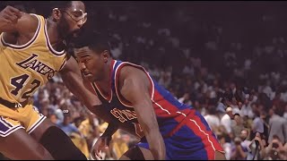 1989 NBA Finals Game 4 Detroit Pistons at Los Angeles Lakers June 13 1989 [upl. by Lakym278]