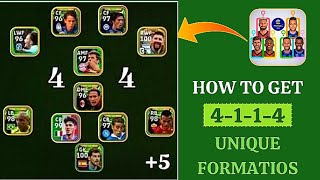 HOW TO GET 4114424 AND TOP 5 BEST FORMATIONS UPDATE IN EFootball 2024 Mobile [upl. by Llerehs]