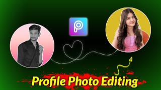 Trending Profile Photo Editing in Picsart  Creative Profile DP Editing Tutorial [upl. by Enylcaj]