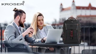 KROSER Travel Laptop Backpack 184 inch XXXL Computer Backpack Stylish College Backpack [upl. by Johny]