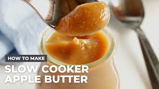 2Ingredient Slow Cooker Apple Butter Recipe NO SUGAR [upl. by Nedrah]