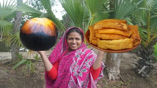 VILLAGE FOOD পাকা তালের ক্ষীর পাটিসাপটা পিঠা Taler Kheer Patisapta Pitha Recipe PALM FRUIT TAL PITHA [upl. by Aihpledalihp]