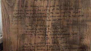 Transfer A Handwritten Note Or Poem Onto Wood  DIY  Guidecentral [upl. by Brittaney977]