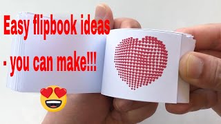 Easy flipbook ideas  you can make🥰🥰🥰🥰 [upl. by Papert744]