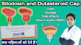 Silodosin 8 mg and dutateride 05 mg  silodal 8 mg tablet uses in hindi [upl. by Lesirg]