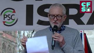 Jeremy Corbyn reads horrific message from northern Gaza [upl. by Lull455]