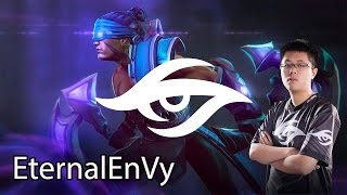 Team Secret Envy Anti Mage ranked gameplay vs Arteezy Invoker [upl. by Enyala526]