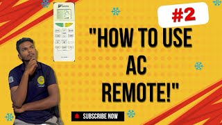 How to use AC remote Demo  Full Explain air conditioner Remote Daikin All brand remote Acwala24x7 [upl. by Folberth]