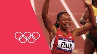 London 2012 200m Champion Allyson Felix Exclusive Interview  Athlete Profile [upl. by Sommer887]