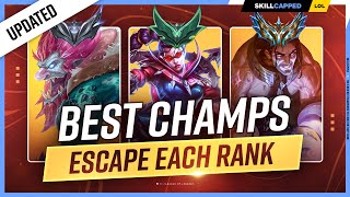 The 5 NEW BEST Champions to Climb for EVERY RANK  League of Legends [upl. by Yzus]