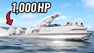 Worlds Fastest Pontoon 1000 HP [upl. by Anaitsirc]