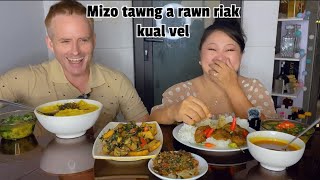 Mizo tawng a in ti thiam rass Bawngsa dal bai nghathu rawt mukbang eating asmr [upl. by Irep]