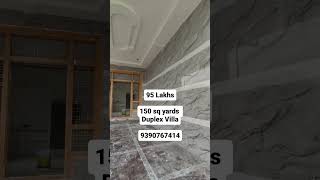 West face 150 sq yards 3 bhk duplex villa for sale in hyderabad [upl. by Raynata]