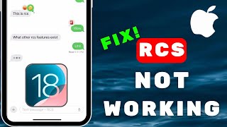 How To FIX RCS Not Working On iPhone [upl. by Ellak]