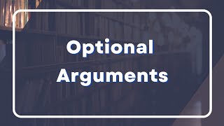 Optional Arguments in C  Practical Examples [upl. by Buyer]