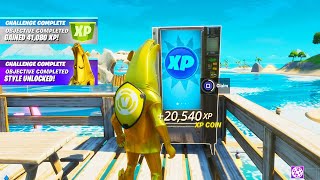 600000 XP PER HOUR Fortnite Level Up Fast [upl. by Wehttan]