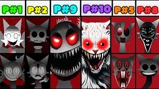 Phase 1 VS Phase 2 VS Phase 3 VS Phase 4 VS Phases 610 in Incredibox Sprunki versions  NEW MOD [upl. by Ahsiat572]