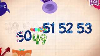 Learn Number 53 in English amp Counting Math by Endless Numbers Kids Video [upl. by Leirbma]