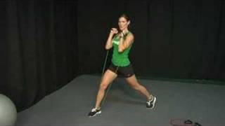 Resistance Band Exercises  Resistance Band Exercises Lunges [upl. by Yanttirb]