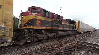 Trains at Effingham IL 08312024 [upl. by Aliam282]