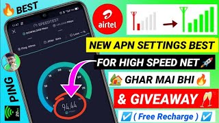 Airtel New APN Settings  Airtel Network Problem Solution  Airtel Internet Not Working Net Problem [upl. by Enneirb]