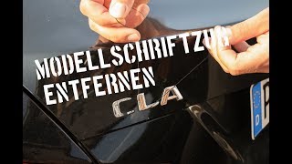 Modellschriftzug entfernen  CareWerk²  Mercedes Benz CLA [upl. by Fesoj]