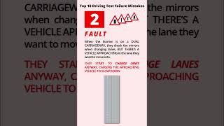 Top 10 Driving Test Failure Mistakes passdrivingtest drivingtestfaults top10drivingtestfaults [upl. by Olvan]