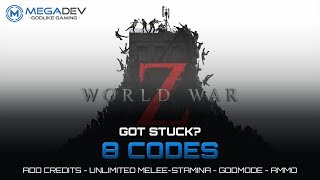 WORLD WAR Z Cheats Godmode Unlimited Ammo Add Credits   Trainer by MegaDev [upl. by Buiron]