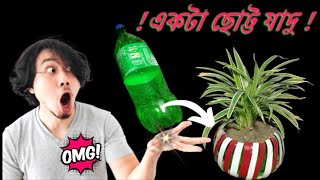 Waste Plastic Bottle Planter Idea viralvideo trending diy [upl. by Allak]