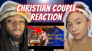 AMERICANS REACT TO KZ Tandingan  Rolling in the Deep  Singer 2018 [upl. by Mame735]