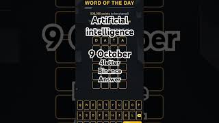 Wotd Binance todayword of the day Binance today Answersbinance shorts trending wodlanswers [upl. by Saitam]