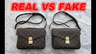 Real vs Fake LV Monogram Pochette Metis Bag From Suplook [upl. by Flora256]