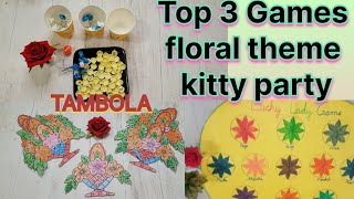 Top 3 games for Floral 🌺🌼Theme Kitty Party Tambola tickets kittyparty floral tambola [upl. by Greiner]