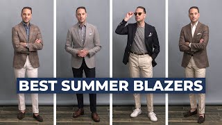 5 Best Mens Summer Season Blazers  Summer Sport Coat Outfit Ideas [upl. by Hahsi]