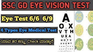 ssc gd eye medical test details  ssc gd eye medical kannada [upl. by Arahd816]